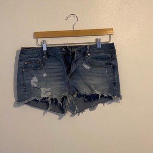 Ripped Jean Shorts
